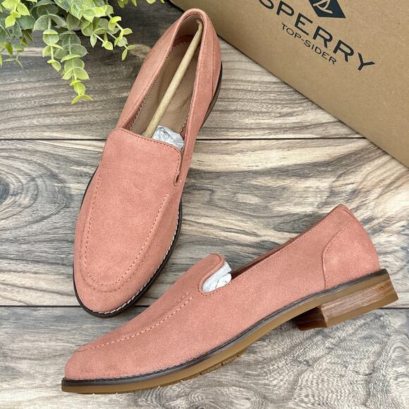 Sperry Shoes - NIB Sperry Top Sider 8.5M Fairpoint Suede Rose Loafer Flats